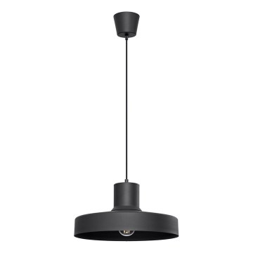 Lestenec na vrvici BILO 1xE27/15W/230V pr. 35 cm črna