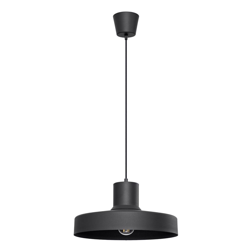 Lestenec na vrvici BILO 1xE27/15W/230V pr. 35 cm črna