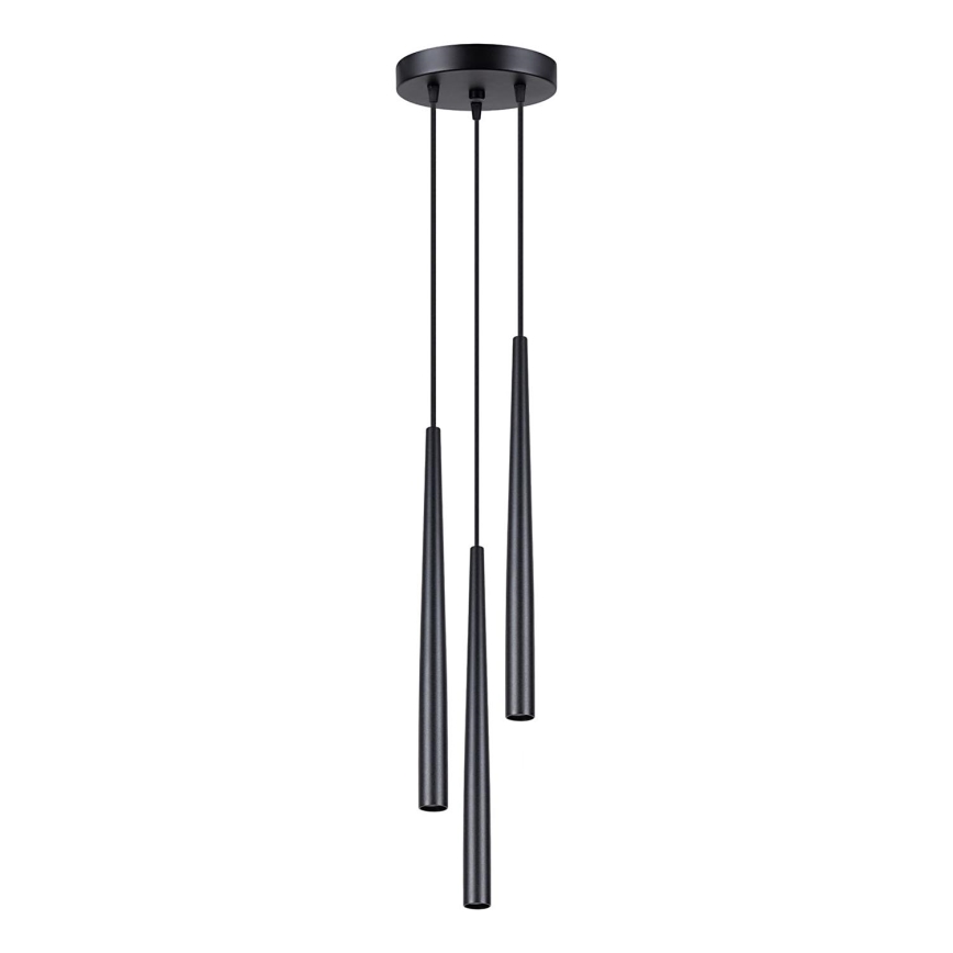 Lestenec na vrvici BLISS 3xG9/8W/230V črna