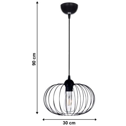 Lestenec na vrvici BOCCA 1xE27/60W/230V