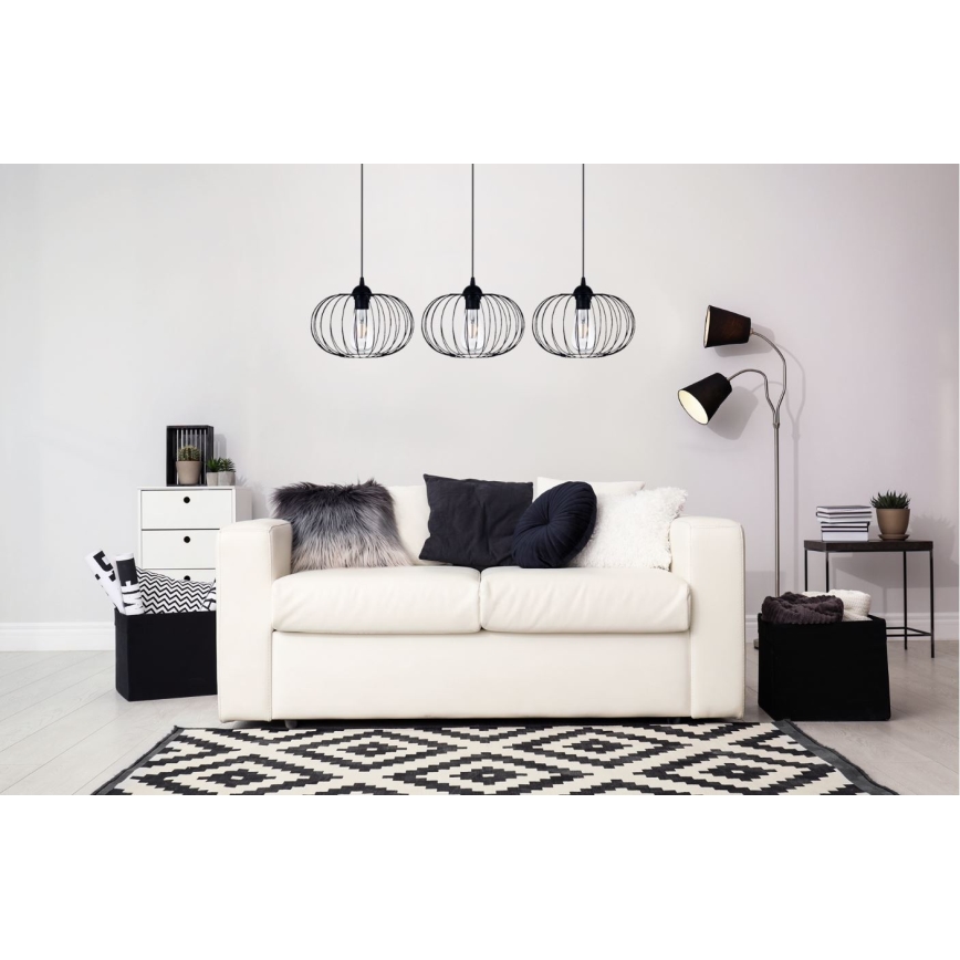 Lestenec na vrvici BOCCA 3xE27/60W/230V