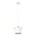 Lestenec na vrvici BODO 1xE27/60W/230V bela