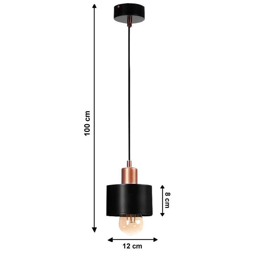 Lestenec na vrvici BODO 1xE27/60W/230V