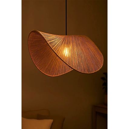 Lestenec na vrvici BOHO 1xE27/40W/230V rafija