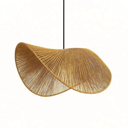 Lestenec na vrvici BOHO 1xE27/40W/230V rafija