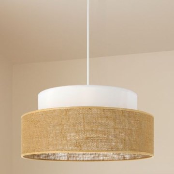 Lestenec na vrvici BOHO 1xE27/60W/230V bela/bež