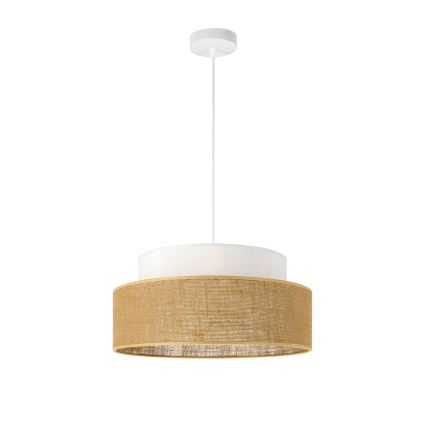 Lestenec na vrvici BOHO 1xE27/60W/230V bela/bež