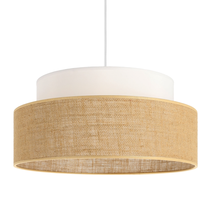 Lestenec na vrvici BOHO 1xE27/60W/230V bela/bež