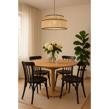 Lestenec na vrvici BOHO 1xE27/60W/230V bež