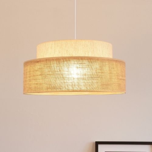 Lestenec na vrvici BOHO 1xE27/60W/230V krem barva/bež