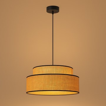 Lestenec na vrvici BOHO 1xE27/60W/230V pr. 40 cm bež