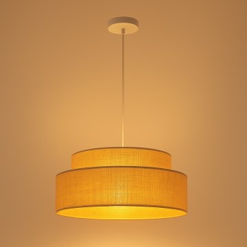 Lestenec na vrvici BOHO 1xE27/60W/230V pr. 40 cm bež