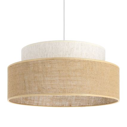 Lestenec na vrvici BOHO 1xE27/60W/230V pr. 40 cm krem barva/bež