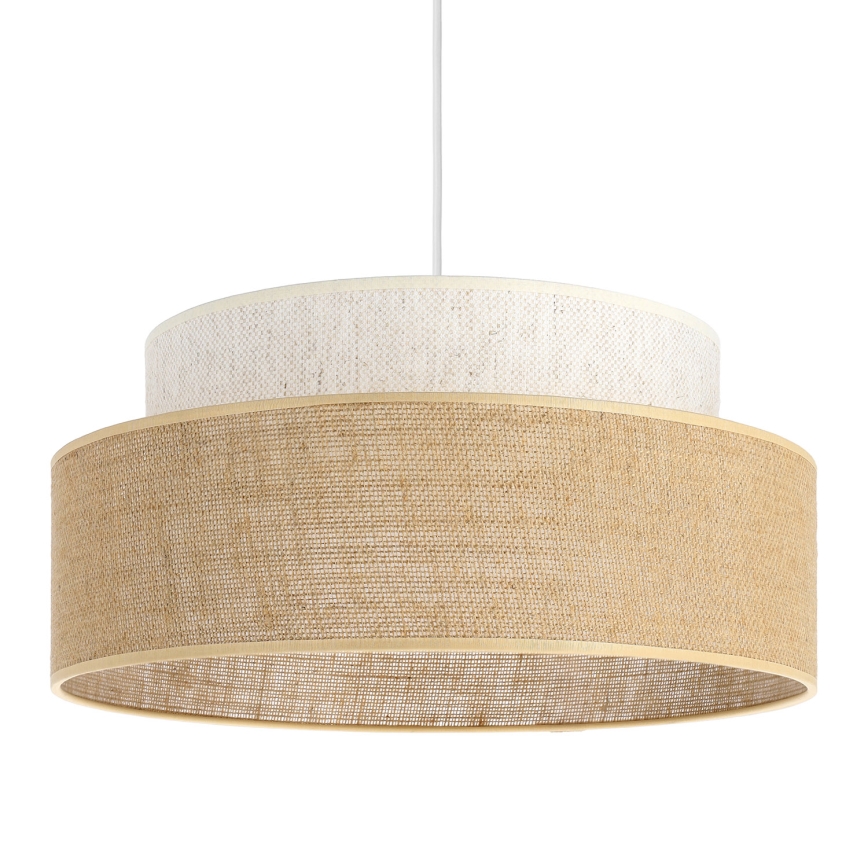 Lestenec na vrvici BOHO 1xE27/60W/230V pr. 40 cm krem barva/bež