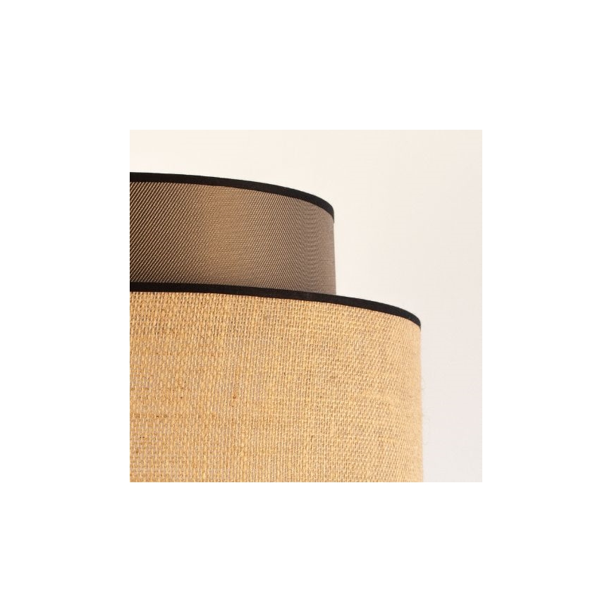 Lestenec na vrvici BOHO 1xE27/60W/230V pr. 40 cm rjava/bež