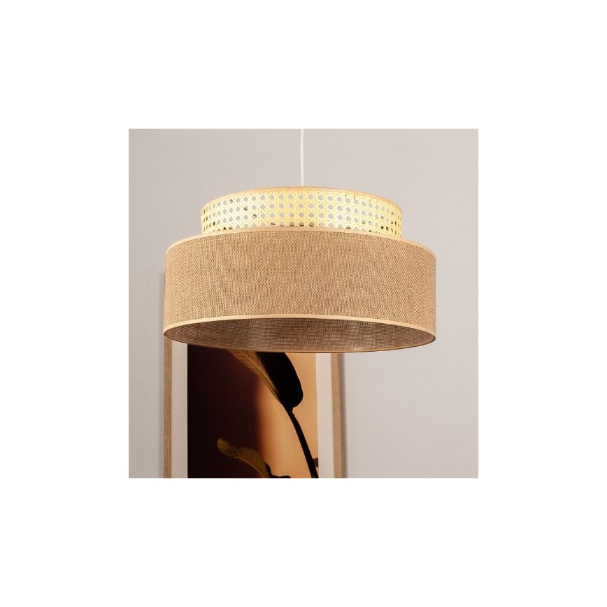 Lestenec na vrvici BOHO 1xE27/60W/230V ratan