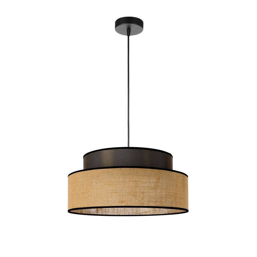 Lestenec na vrvici BOHO 1xE27/60W/230V rjava/bež
