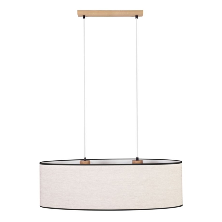 Lestenec na vrvici BOHO 2xE27/40W/230V hrast