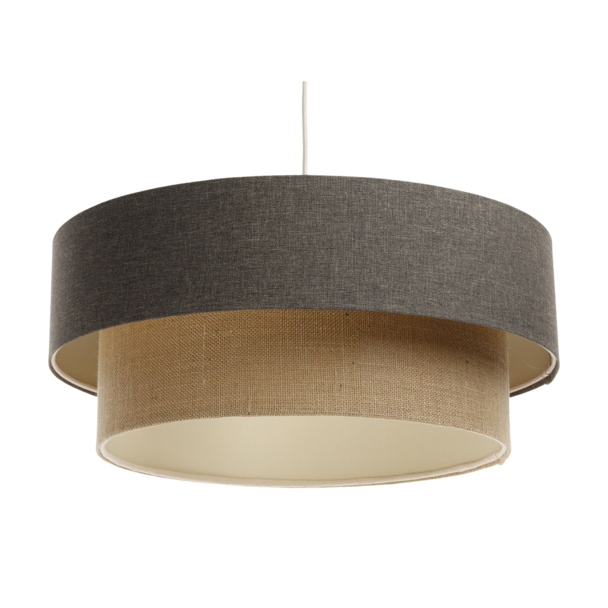 Lestenec na vrvici BOHO TRINITI 1xE27/60W/230V siv/bež