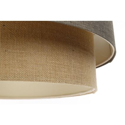 Lestenec na vrvici BOHO TRINITI 1xE27/60W/230V siv/bež