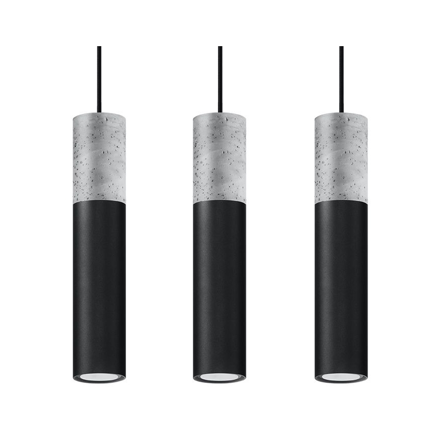 Lestenec na vrvici BORGIO 3xGU10/40W/230V