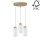 Lestenec na vrvici BOSCO 3xE27/60W/230V hrast - FSC certifikat