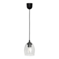 Lestenec na vrvici BRILLANT 1xE27/15W/230V prozorna