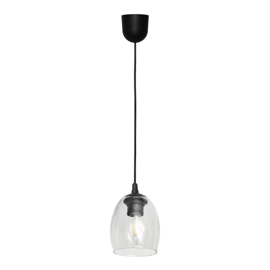 Lestenec na vrvici BRILLANT 1xE27/15W/230V prozorna