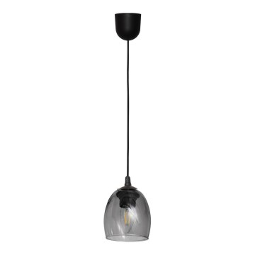 Lestenec na vrvici BRILLANT 1xE27/15W/230V siva