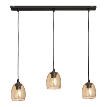 Lestenec na vrvici BRILLANT 3xE27/15W/230V bež
