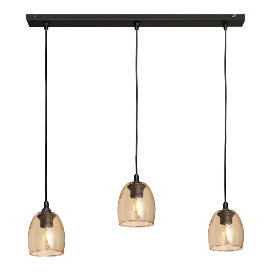 Lestenec na vrvici BRILLANT 3xE27/15W/230V bež