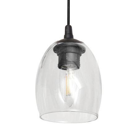 Lestenec na vrvici BRILLANT 3xE27/15W/230V prozorna