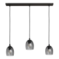 Lestenec na vrvici BRILLANT 3xE27/15W/230V siva