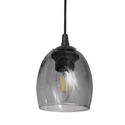Lestenec na vrvici BRILLANT 3xE27/15W/230V siva