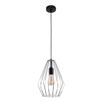 Lestenec na vrvici BRYLANT 1xE27/60W/230V sijajni krom