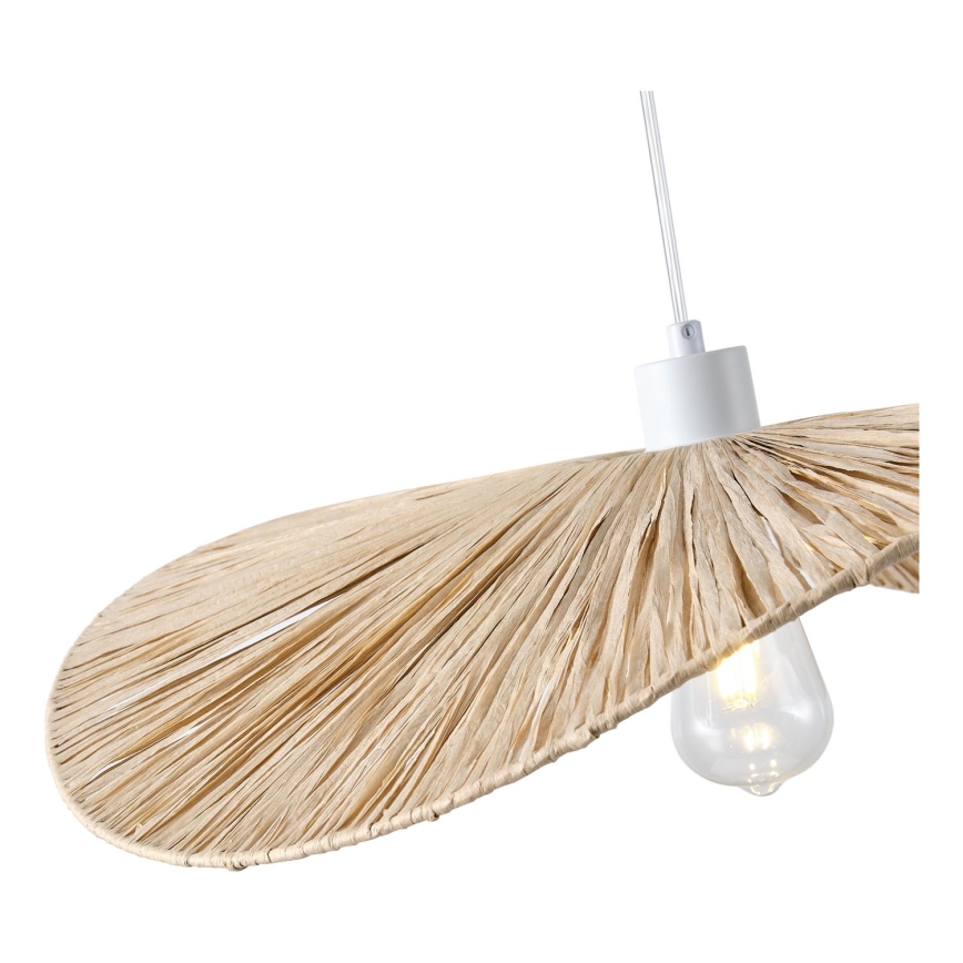 Lestenec na vrvici CALYPSO 1xE27/15W/230V pr. 55 cm bambus