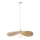 Lestenec na vrvici CALYPSO 1xE27/15W/230V pr. 55 cm bambus