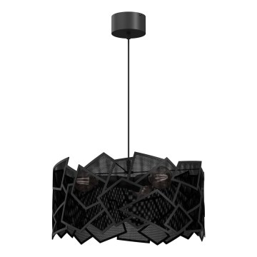 Lestenec na vrvici CAMO 3xE27/15W/230V črna