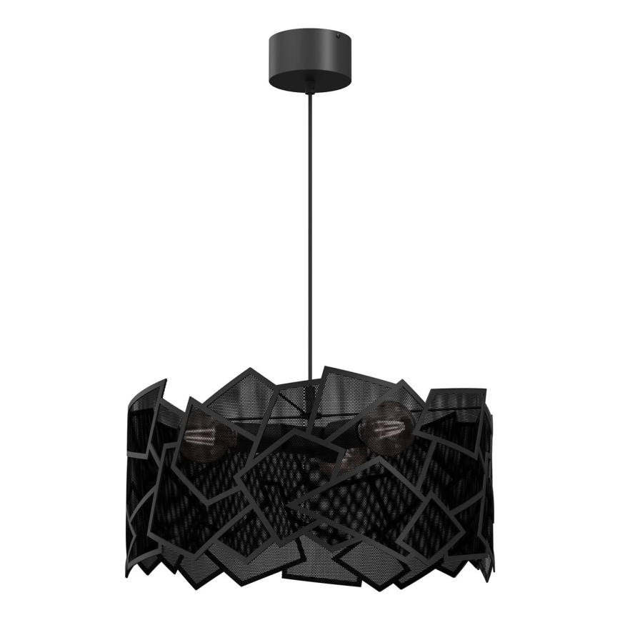 Lestenec na vrvici CAMO 3xE27/15W/230V črna