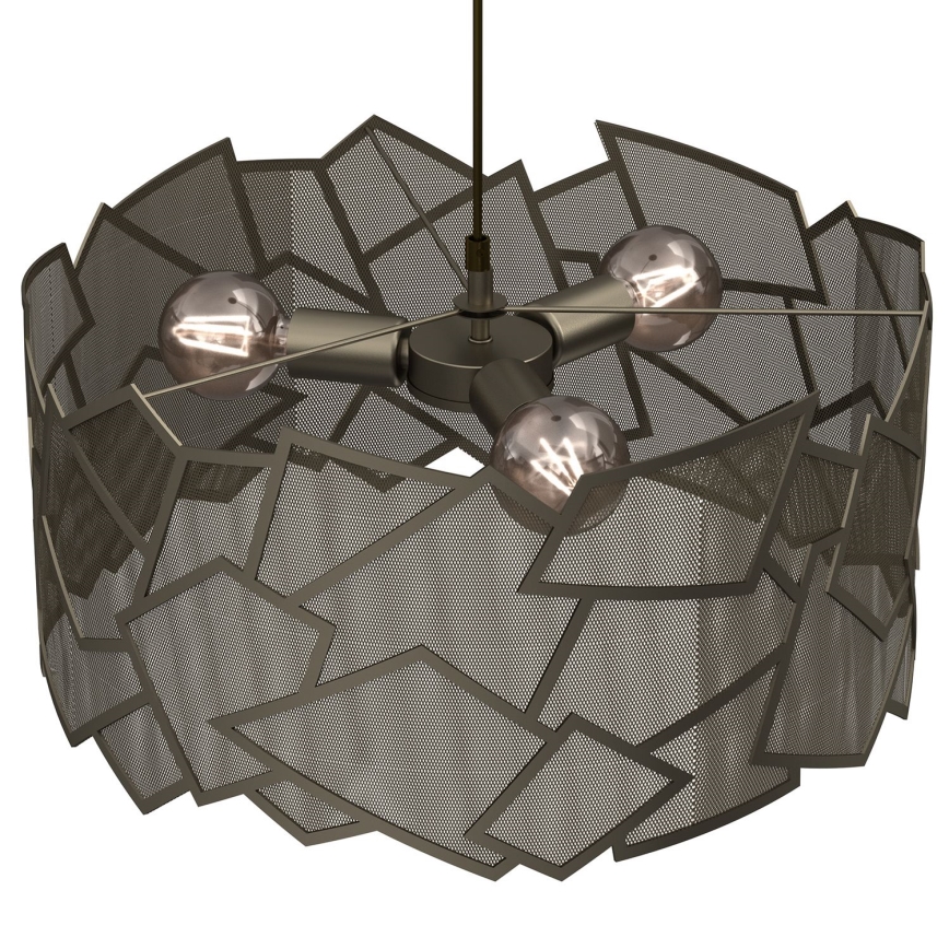 Lestenec na vrvici CAMO 3xE27/15W/230V zlata