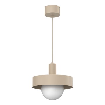 Lestenec na vrvici CANAN 1xE27/15W/230V pr. 29 cm bež