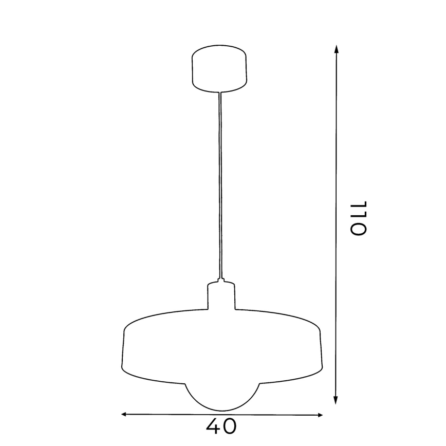 Lestenec na vrvici CANAN 1xE27/15W/230V pr. 29 cm bež