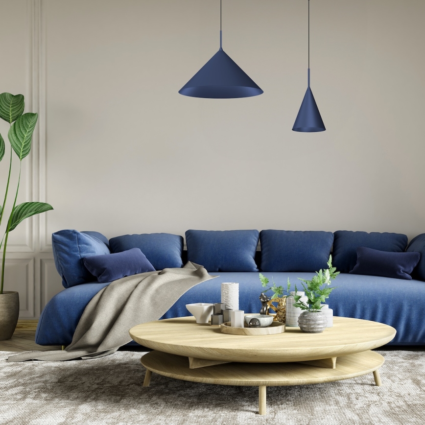 Lestenec na vrvici CAPITAL 1xGX53/15W/230V, premer 46 cm, moder