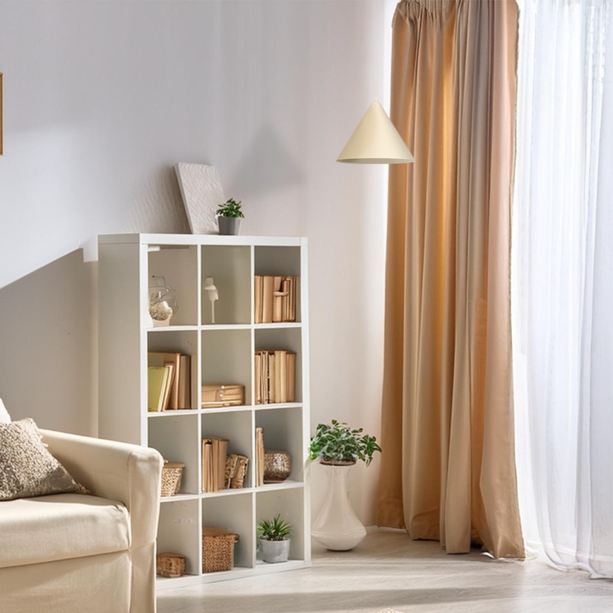 Lestenec na vrvici CAPITAL 1xGX53/15W/230V Ø 32 cm, krem