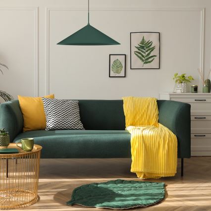 Lestenec na vrvici CAPITAL 1xGX53/15W/230V Ø 60 cm, zelen