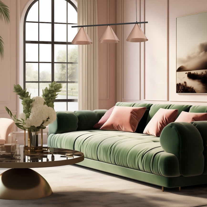 Lestenec na vrvici CAPITAL 3xGX53/15W/230V rožnato zlato