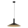 Lestenec na vrvici CAPRI 1xE27/15W/230V pr. 50 cm črna/zlata