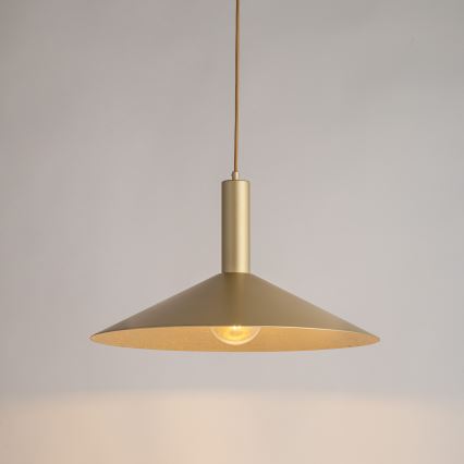Lestenec na vrvici CAPRI 1xE27/15W/230V pr. 50 cm zlata