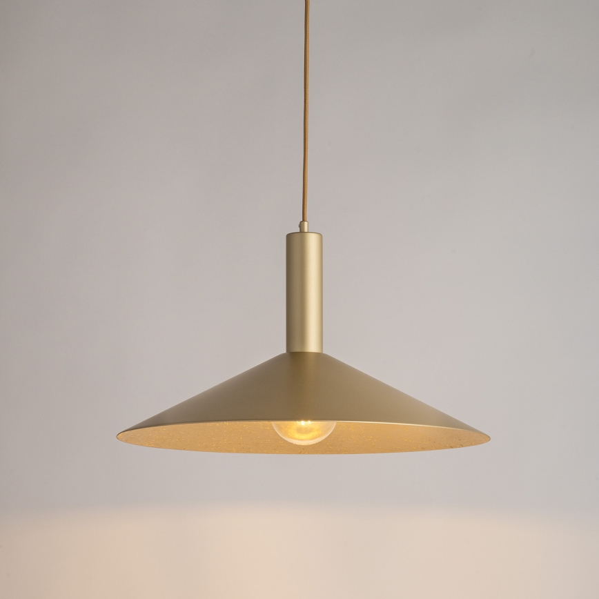 Lestenec na vrvici CAPRI 1xE27/15W/230V pr. 50 cm zlata