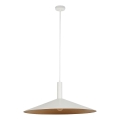 Lestenec na vrvici CAPRI 1xE27/15W/230V pr. 70 cm bela/baker